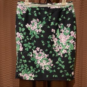 Talbots Floral Pencil Skirt